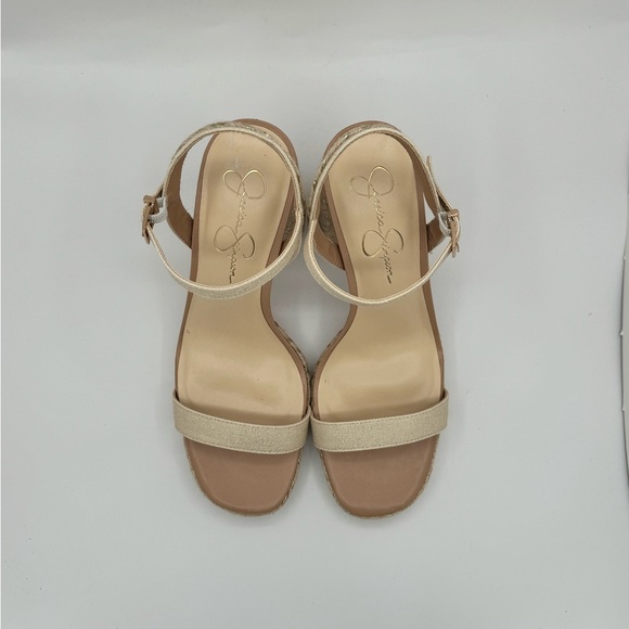 Jessica Simpson Block Heels Size 10 with Adjustable Ankle Strap - Picture 6 of 6